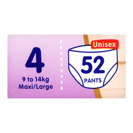 Leo Plus Super Fit Baby Pants Large No. 4, 9-14Kg, 52-Pack - Image 2