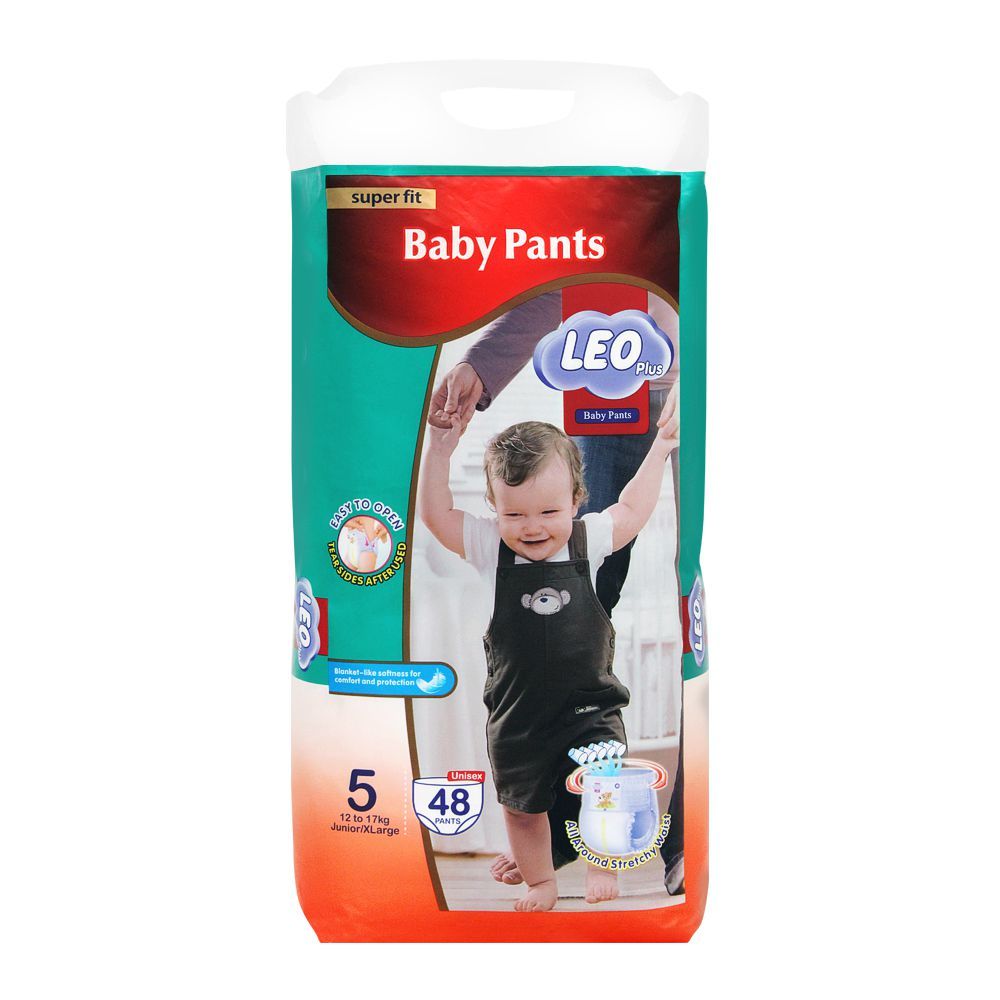 Leo Plus Super Fit Baby Pants XLarge No. 5, 12-17Kg, 48-Pack - Main Image