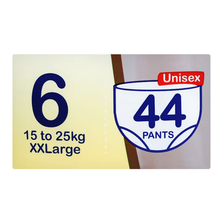 Leo Plus Super Fit Baby Pants XXLarge No. 6, 15-25Kg, 44-Pack - Image 2