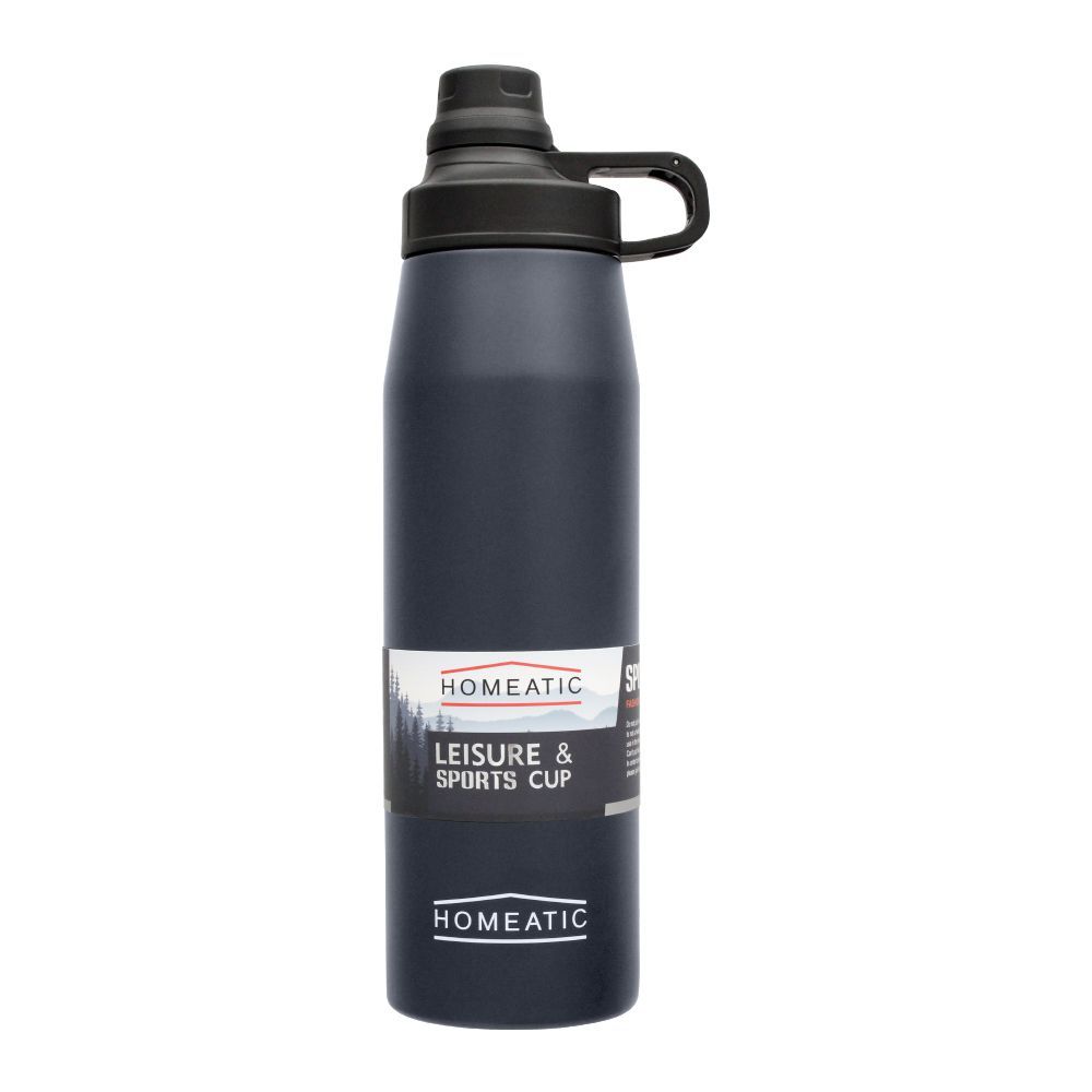 Homeatic Steel Sports Water Bottle, Blue, 900ml, KD-1006 - Main Image