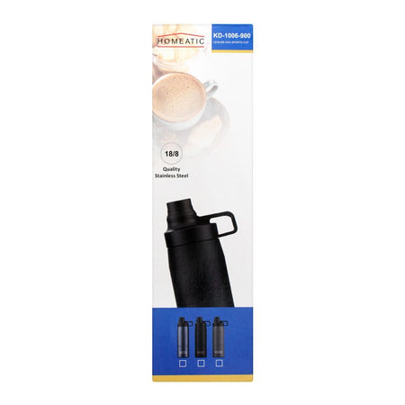 Homeatic Steel Sports Water Bottle, Blue, 900ml, KD-1006 - Image 3