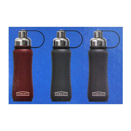 Homeatic Steel Sports Water Bottle, Black, 500ml, KD-850 - Image 5