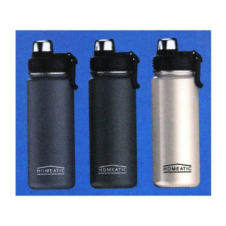 Homeatic Steel Sports Water Bottle, Black, 650ml, KD-859 - Image 5