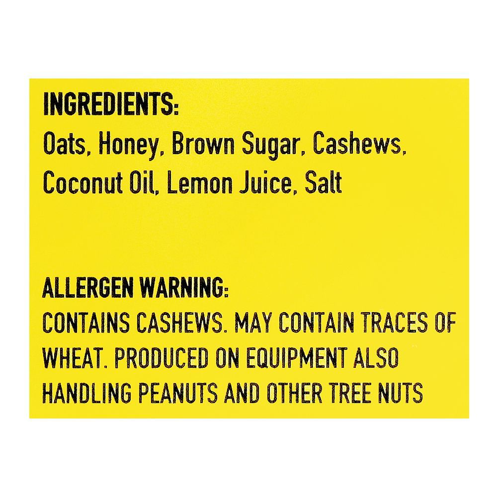 Nutri Lov Granola Bars, Lemon Cashew, 6x45g - Image 4