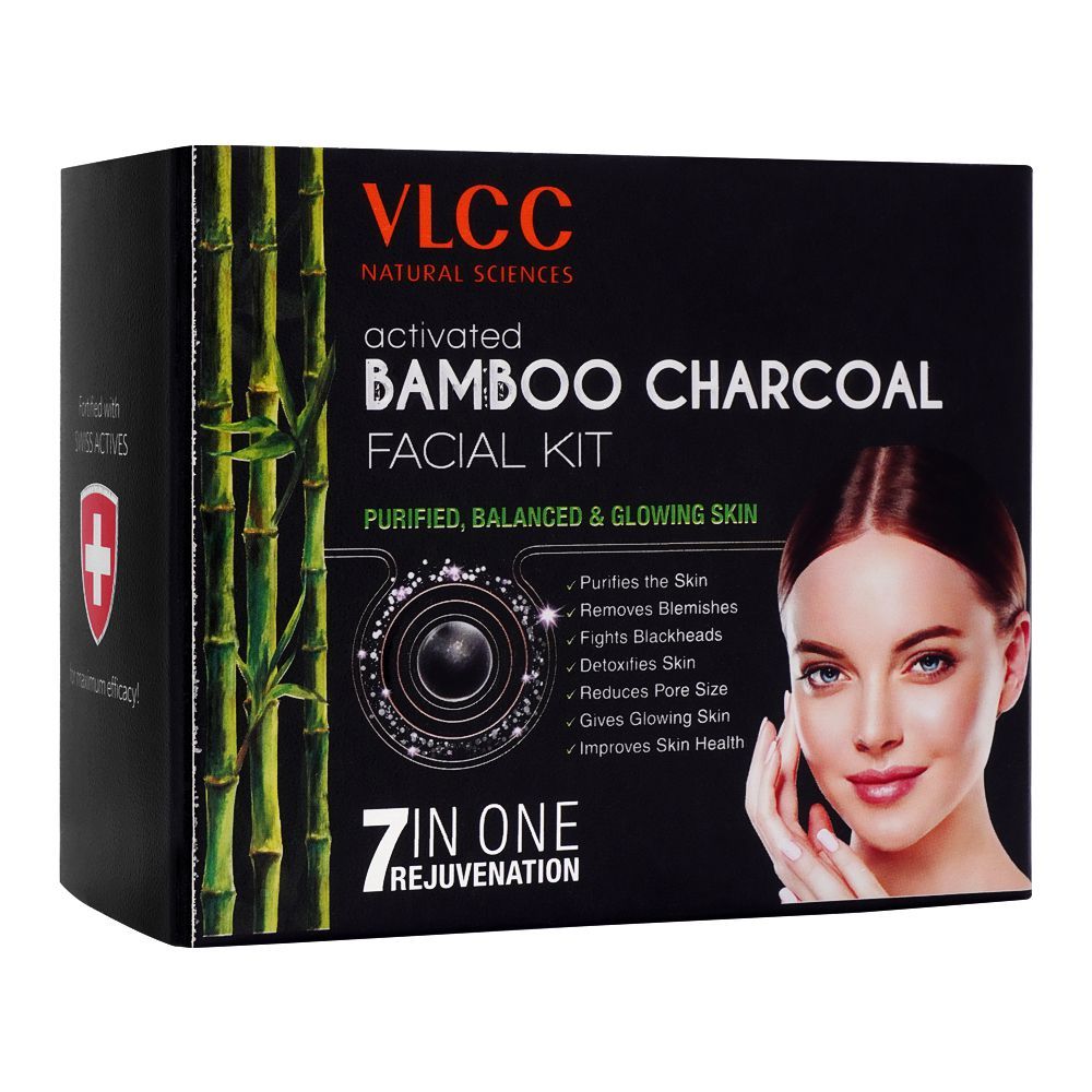 VLCC Natural Sciences 7-In-1 Activated Bamboo Charcoal Facial Kit, 60g - Main Image