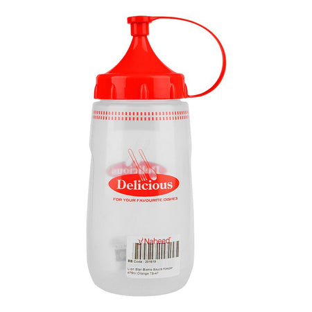 Lion Star Plastic Bistro Sauce Keeper, 475ml, Red, TS-47 - Image 2