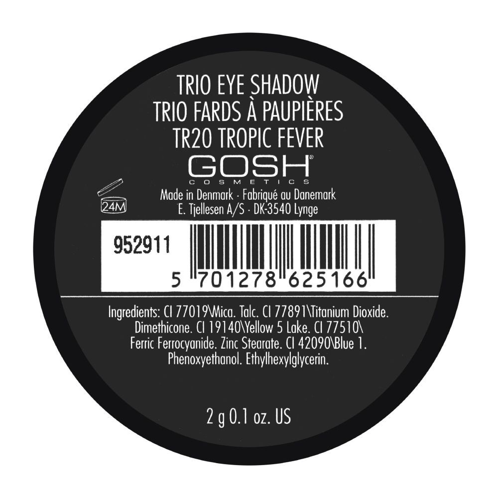 Gosh Trio Eyeshadow, TR20 Tropic Fever - Image 2
