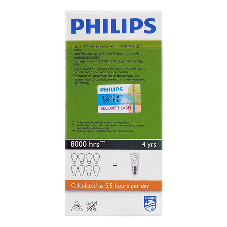 Philips Tornado Energy Saver Bulb, 12W E27 Cap, Warm White - Image 3