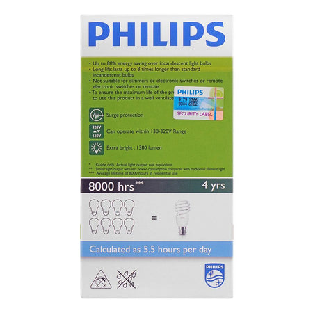 Philips Tornado Energy Saver Bulb 24W, B22 Cap, Cool Daylight - Image 2
