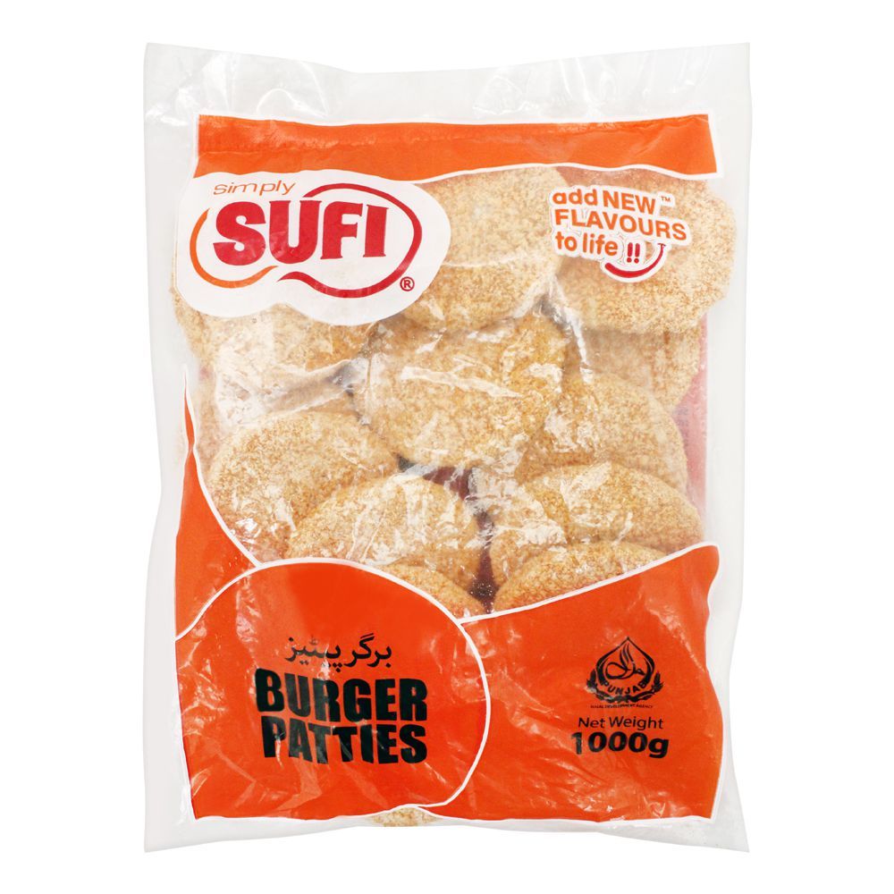 Sufi Burger Patties, (Poly Bag), 1000g - Main Image