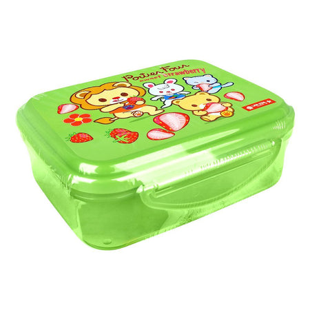 Lion Star Plastic Enzo Clip Lunch Box, 5.7in (H) x 4.1in (W) x 2.2in (D), Green, SB-33 - Main Image