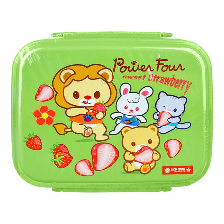 Lion Star Plastic Enzo Clip Lunch Box, 5.7in (H) x 4.1in (W) x 2.2in (D), Green, SB-33 - Image 3