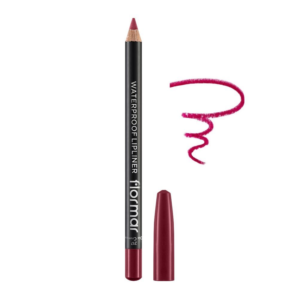 Flormar Waterproof Lip Liner, 217 Chic Crimson - Main Image
