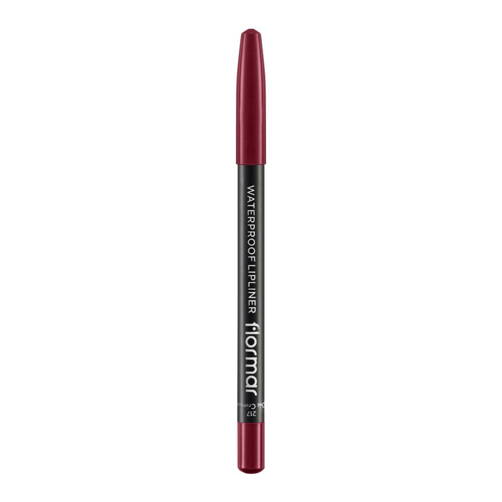 Flormar Waterproof Lip Liner, 217 Chic Crimson - Image 2