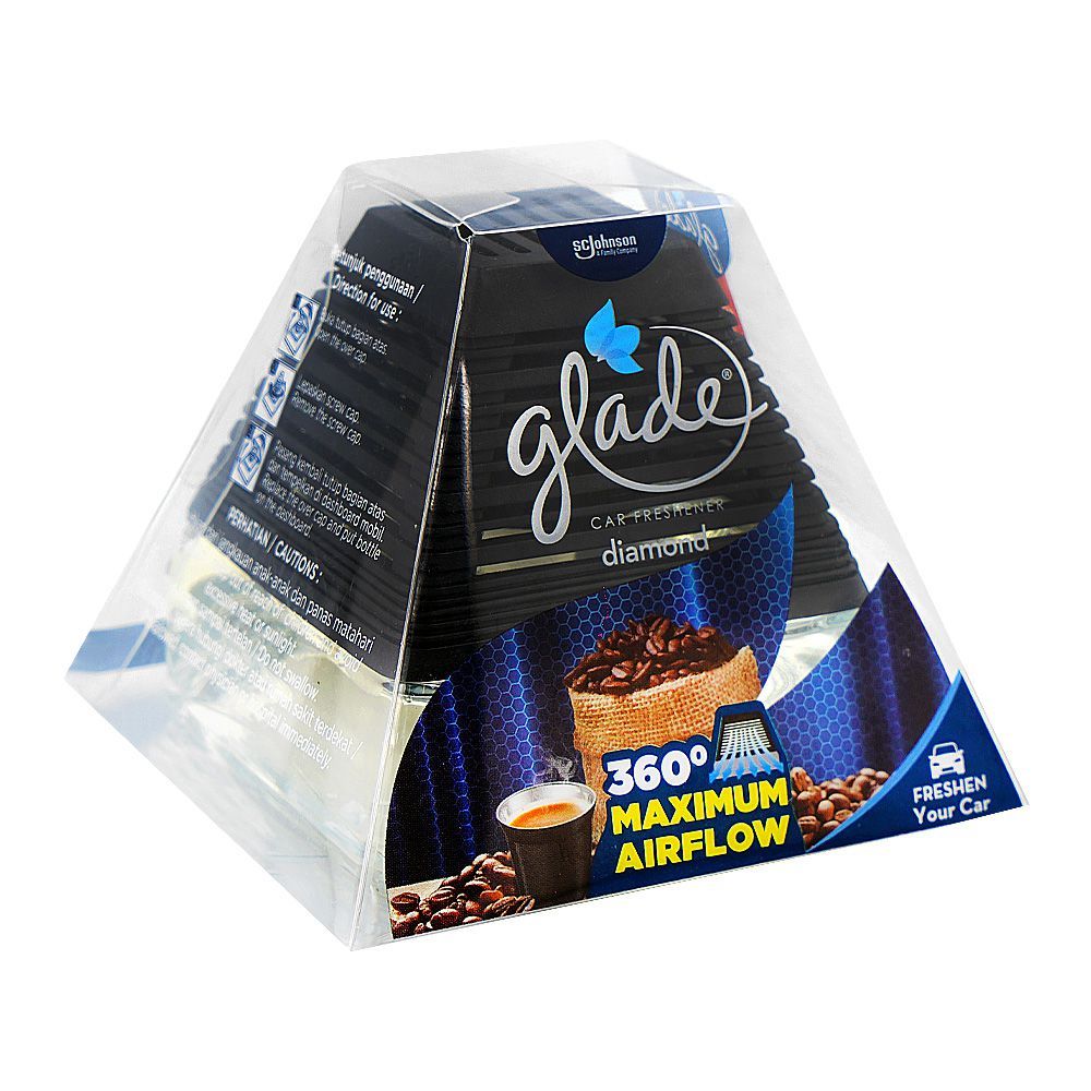 Glade Diamond Espresso Coffee Car Air Freshener, 80ml - Main Image