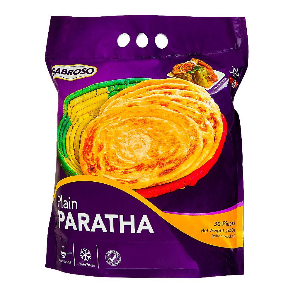 Sabroso Plain Paratha, 30-Pack, 2400g - Main Image