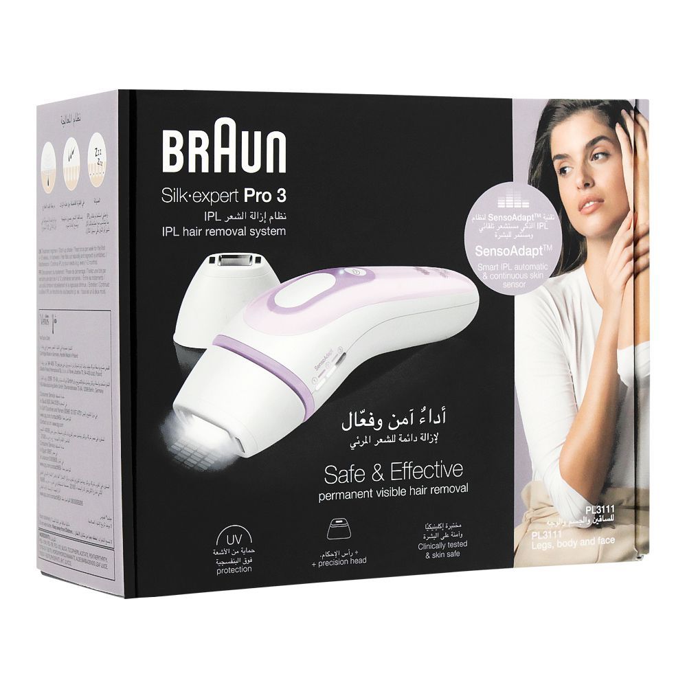 Braun Silk Expert Pro 3 IPL Hair Removal Device, Legs, Body & Face, PL-3111 - Image 3