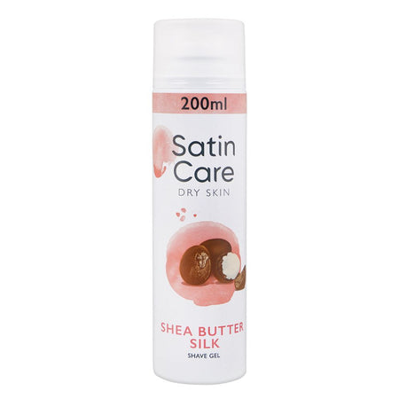 Gillette Satin Care Dry Skin Shea Butter Silk Shave Gel, 200ml - Main Image