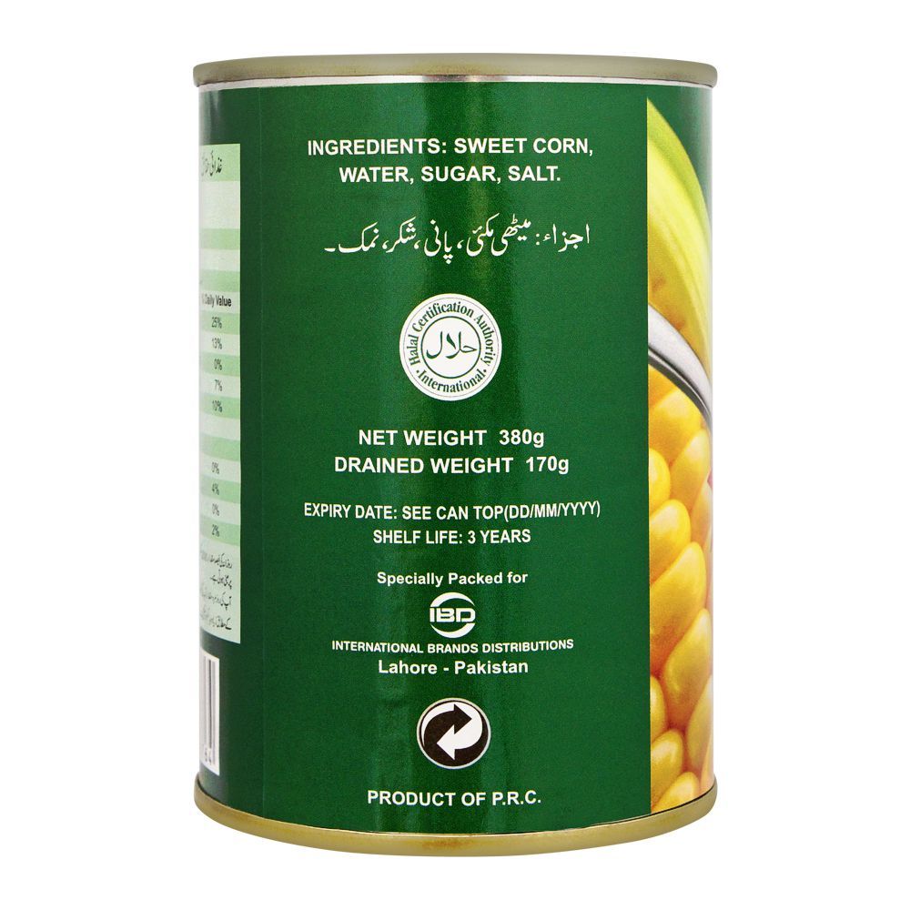 Nature's Home Sweet Corn, Whole Kernel, 380g - Image 2