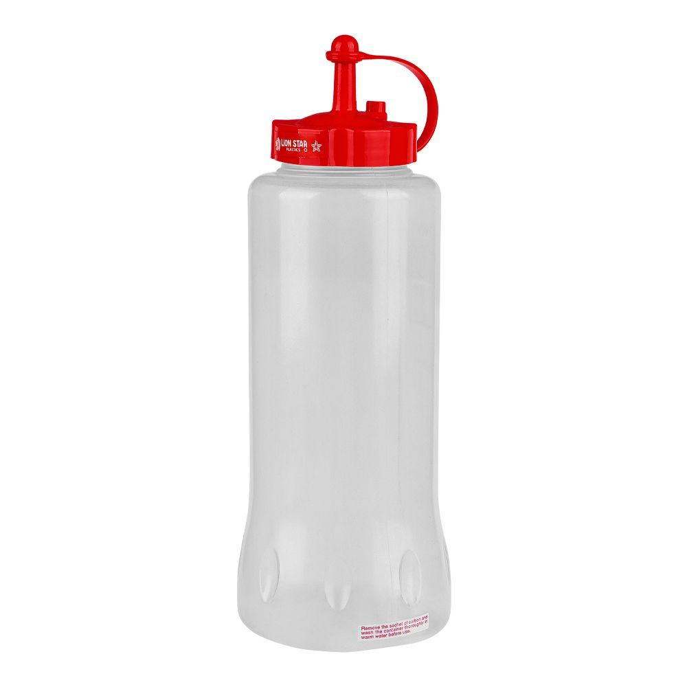 Lion Star Plastic Bistro Sauce Keeper, 1000ml, Red, TS-51 - Main Image