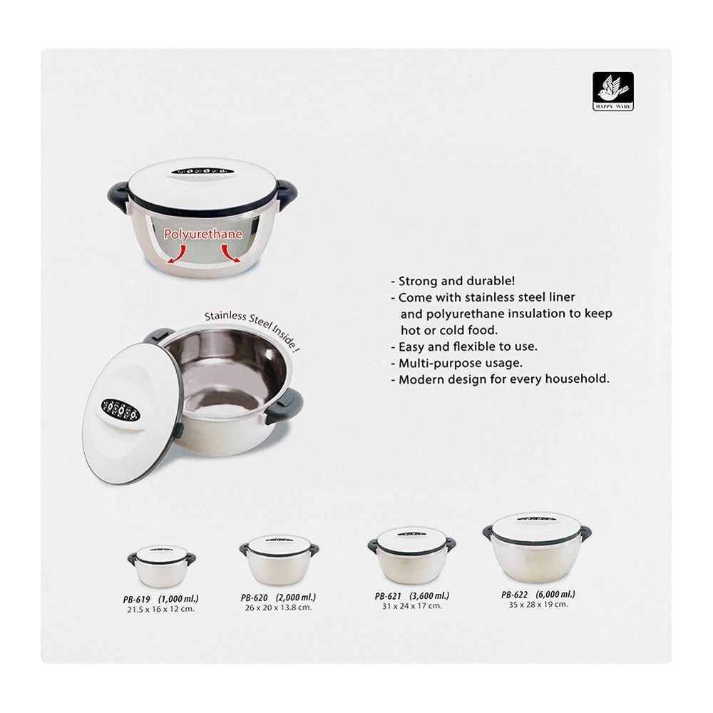 Happy Ware Hot Pot Set, 4-Pack, Beige, SU-622-4 - Image 4