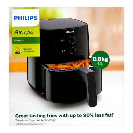 Philips Essential Air Fryer, 4.1L, Black, HD-9200 - Image 4