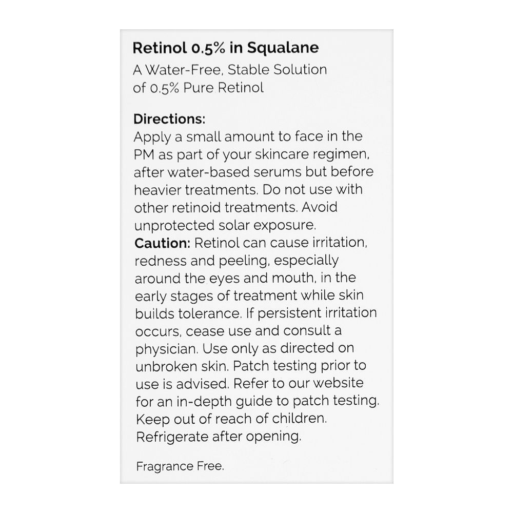 T.O. Retinol 0.5% In Squalane, 30ml - Image 5