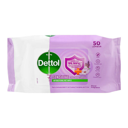 Dettol Sensitive 2-In-1 Skin & Surface Antibacterial Wet Wipes, 50-Pack - Image 3