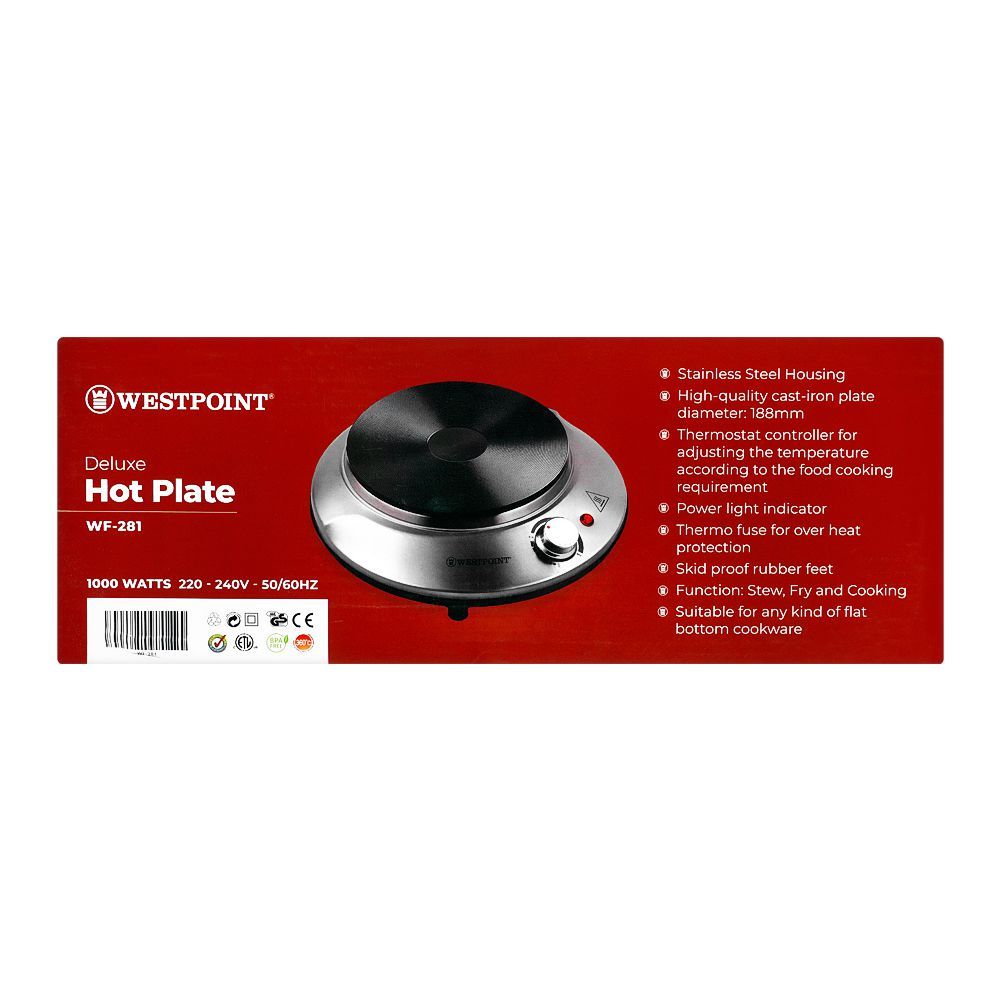 West Point Deluxe Hot Plate, WF-281 - Image 4