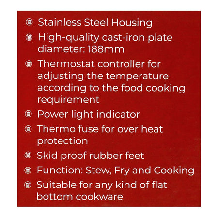 West Point Deluxe Hot Plate, WF-281 - Image 5