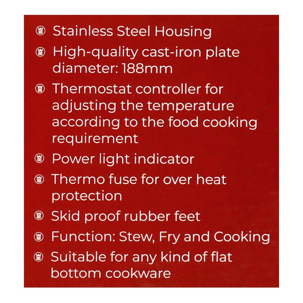 West Point Deluxe Hot Plate, WF-281 - Image 5