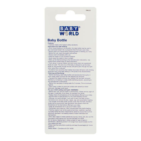 Baby World Anti-Collapse Baby Feeding Bottle, 60ml, BW4037 - Image 3