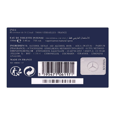 Mercedes-Benz Intense For Men Eau De Toilette, Fragrance For Men, 100ml - Image 3