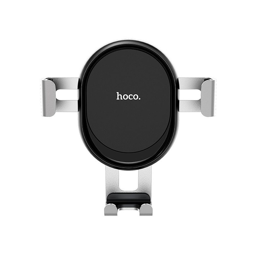 Hoco CA56 Metal Armour Air Outlet Gravity Care Mobile Holder, Black Silver - Main Image
