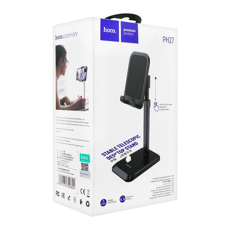 Hoco PH27 Stable Telescope Desktop Mobile/Tablet Stand, Black - Image 4