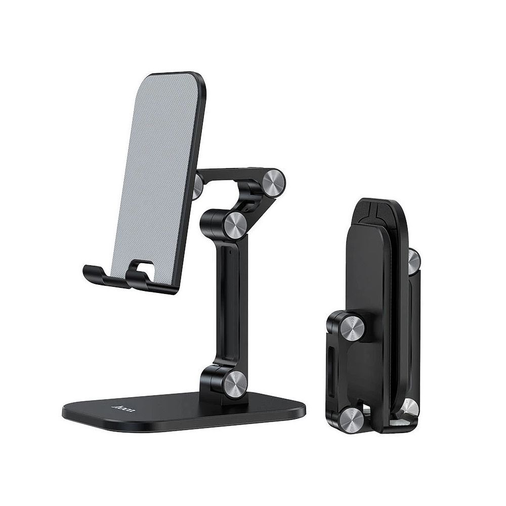 Hoco PH34 Excelente Double Folding Desktop Mobile/Tablet Stand, Black - Main Image