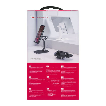Hoco PH34 Excelente Double Folding Desktop Mobile/Tablet Stand, White - Image 3