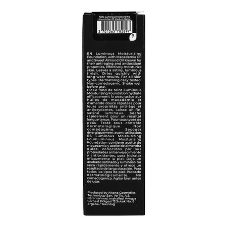 J. Note Luminous Moisturizing Foundation, SPF 15, For All Skin Types, 03 Medium Beige - Image 3