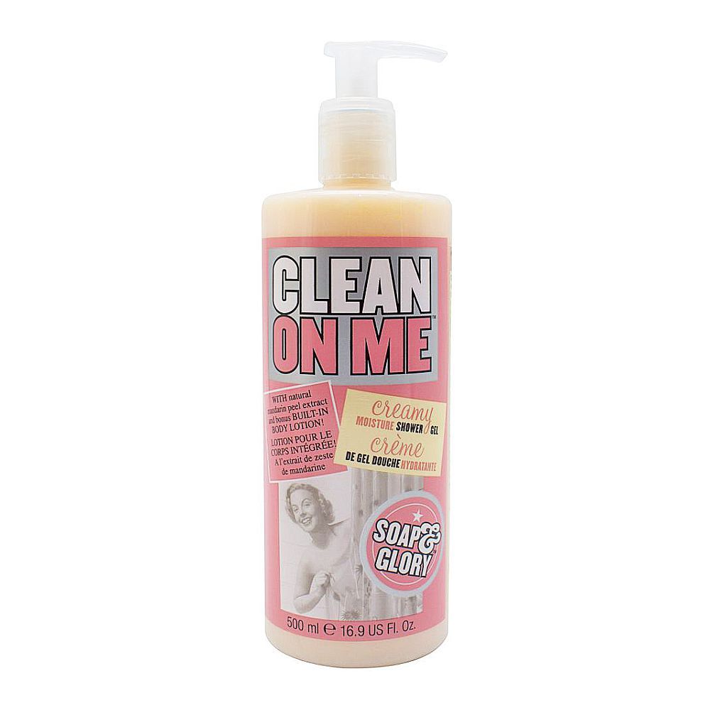 Soap & Glory Clean On Me Creamy Moisture Shower Gel, 500ml - Main Image