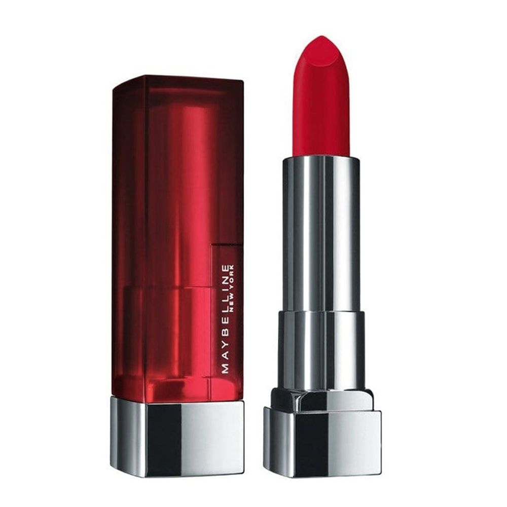 Maybelline New York Color Sensational Creamy Matte Lipstick, 640 Red Liberation - Main Image