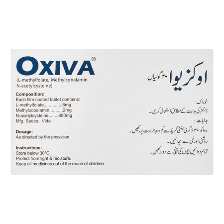 High-Q Pharmaceuticals Oxiva Tablet, 20-Pack - Image 2