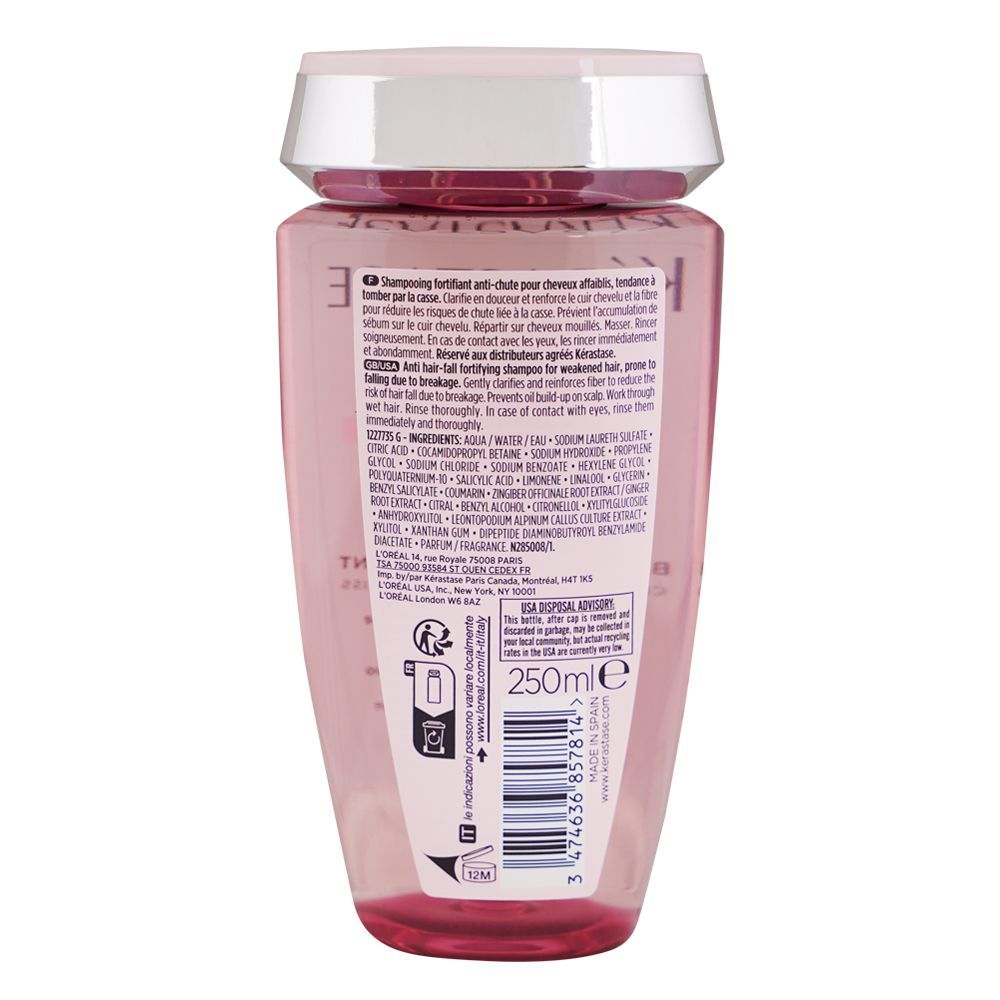 Kerastase Genesis Bain Hydra-Fortifiant Shampoo, For Thinning and Weak Hair, 250ml - Image 2