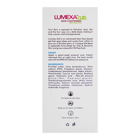 Lumexa Skin Lightening Gel With Aloe Vera, 30g - Image 2