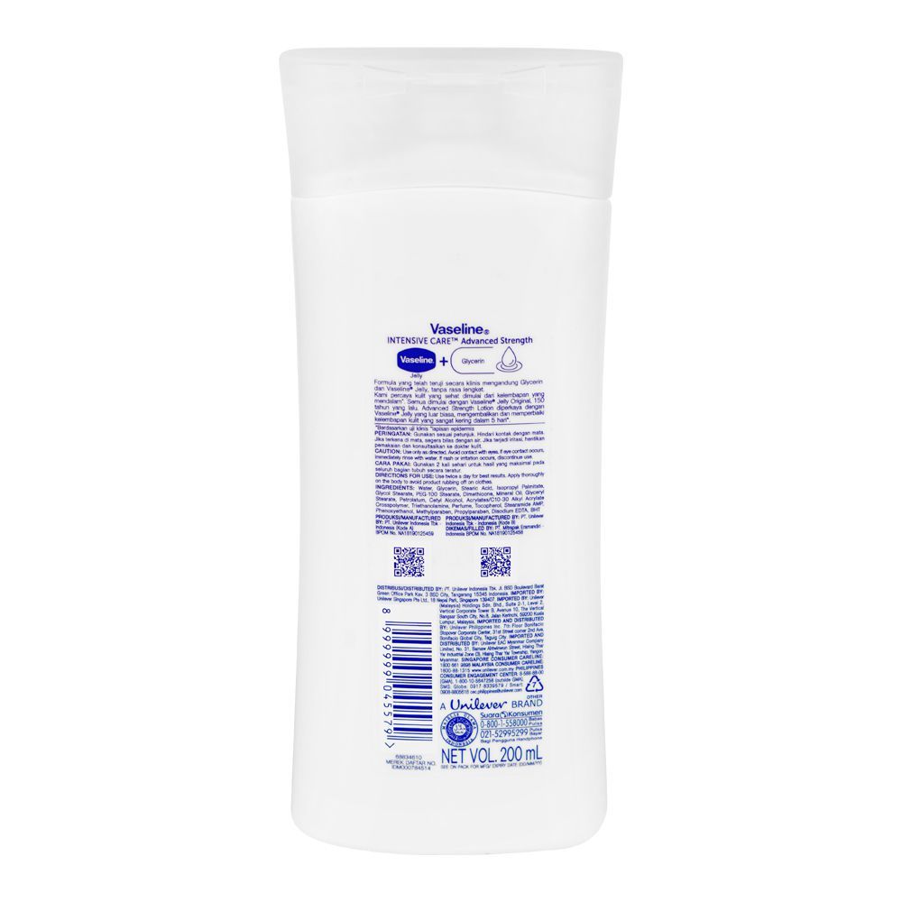 Vaseline Intensive Care Advanced Strength Body Lotion, 200ml - Image 2