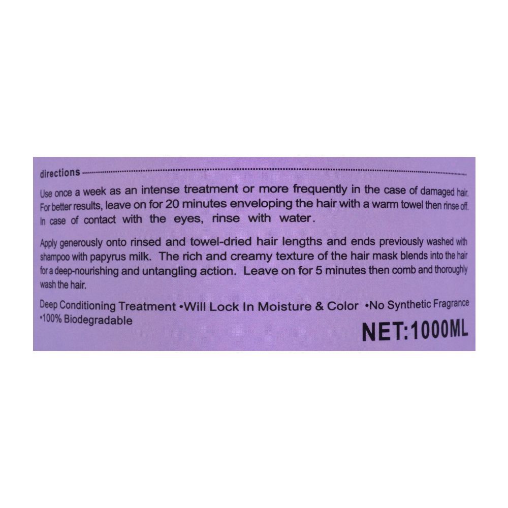 Keratin Hair Care Balance Lavender Hair Mask, 1000ml - Image 4