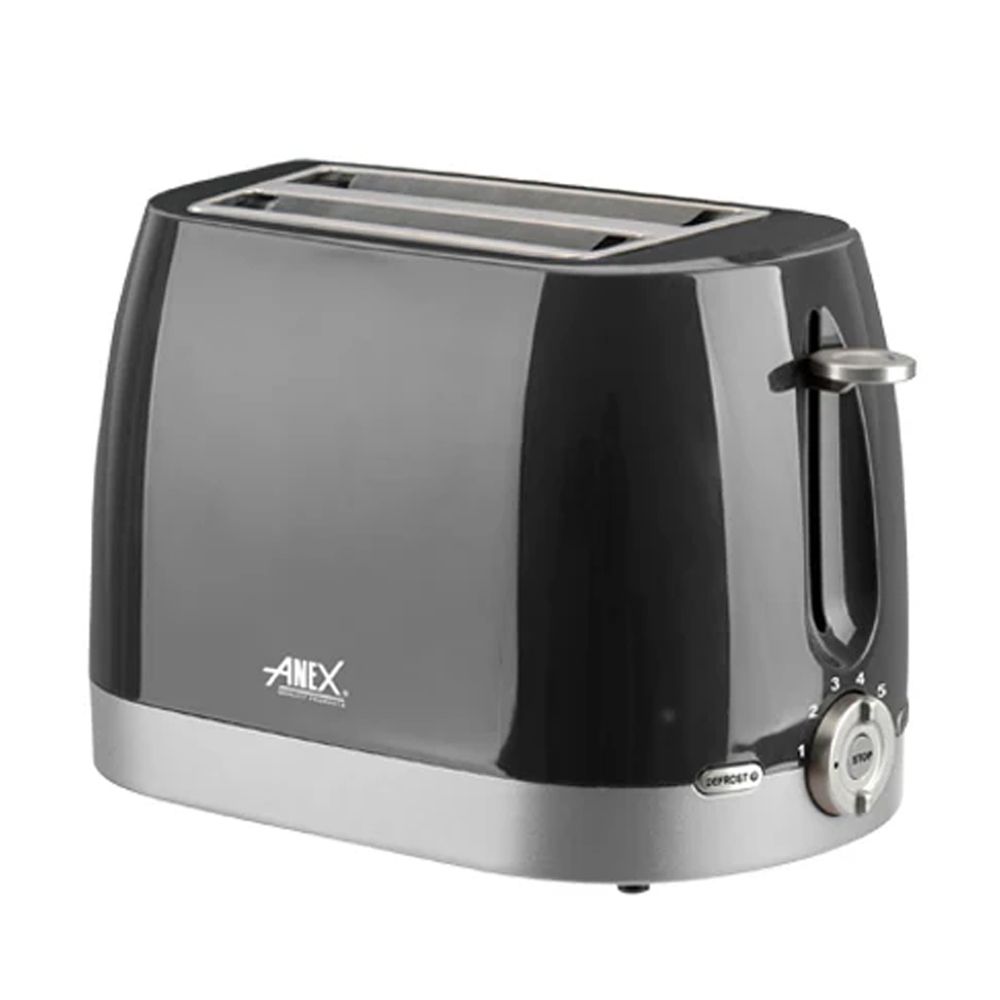 Anex Deluxe 2 Slice Toaster,730-870 W, 220-240V, Black, AG-3018 - Main Image