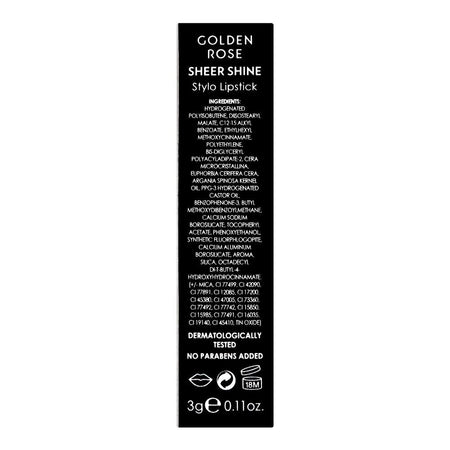 Golden Rose Sheer Shine SPF 25 Stylo Lipstick, 25 - Image 4
