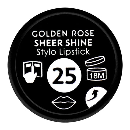 Golden Rose Sheer Shine SPF 25 Stylo Lipstick, 25 - Image 6