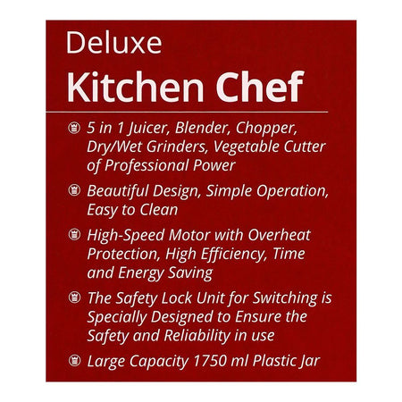 West Point Deluxe 5 In 1 Food Processor, WF-2805 - Image 5