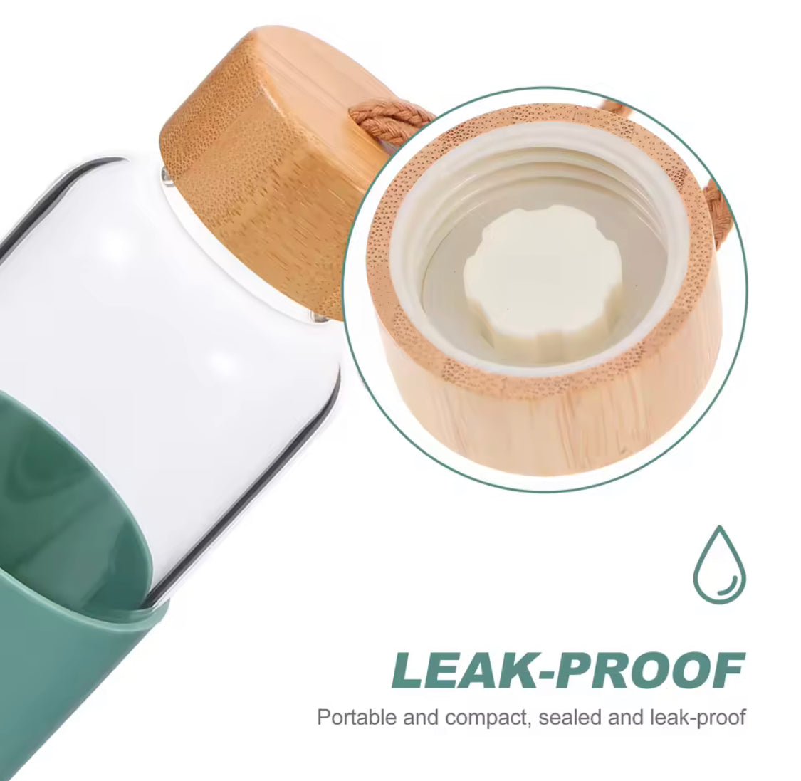 Single Layer Glass Bottle With Silicone Cover - image 3
